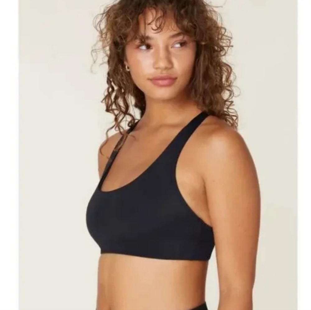 NWT Andie Swim The Caledonia Bikini Top in Black S